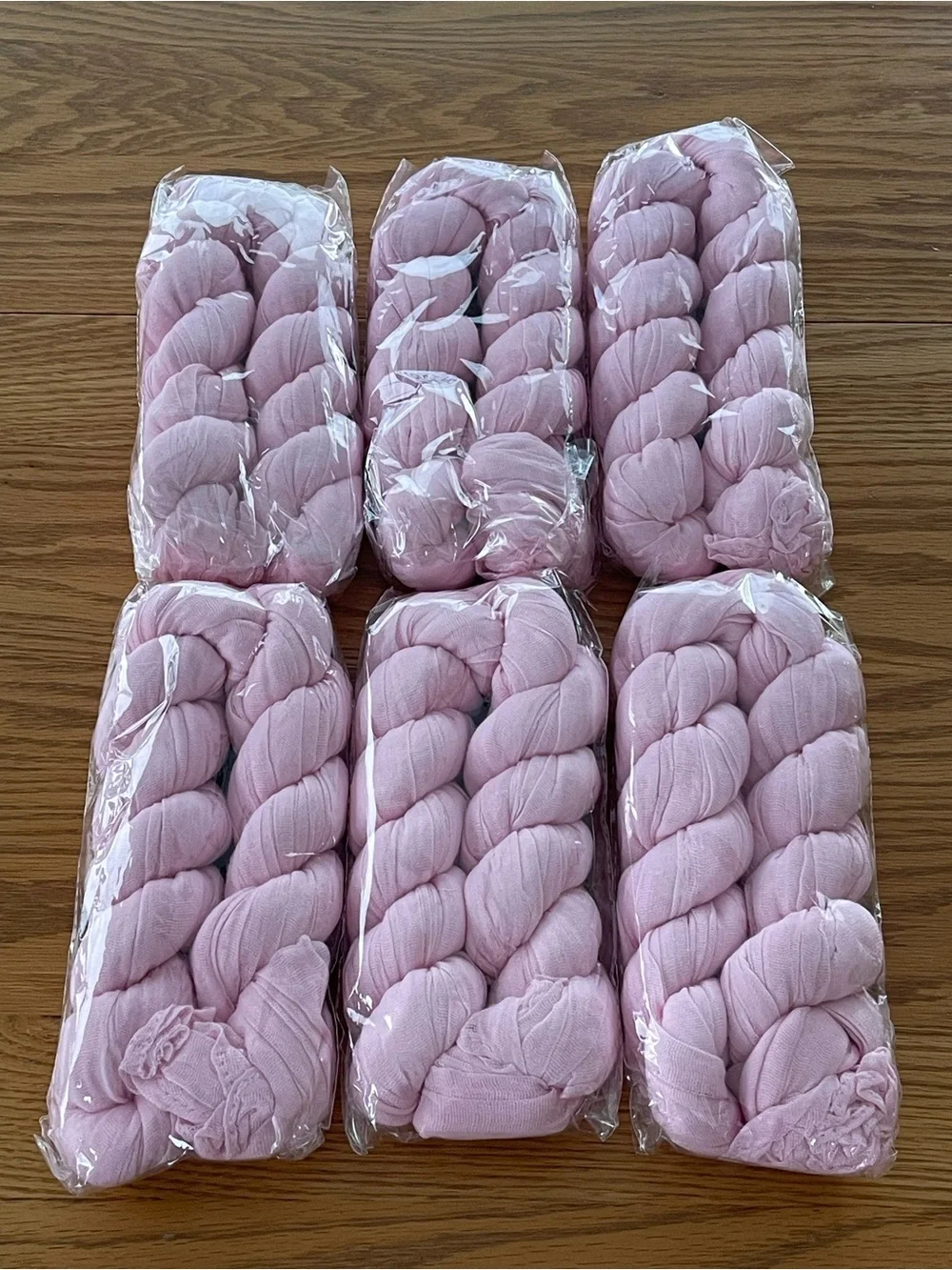 Pink Cheesecloth Table Runner 10FT/35 x 120 Inch Sheer Fabric Set of 6 NEW🌼